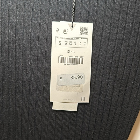 NWT Zara Ribbed Bodycon Midi Sweater Dress - Picture 4 of 6